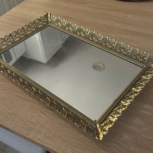Ornate Gold Vanity Tray
